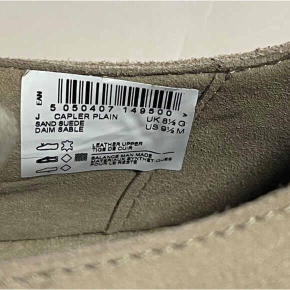 Clarks Mens Capler Plain Oxfords Sand Suede Derby Shoes Mens Size US 9.5 - Picture 4 of 10
